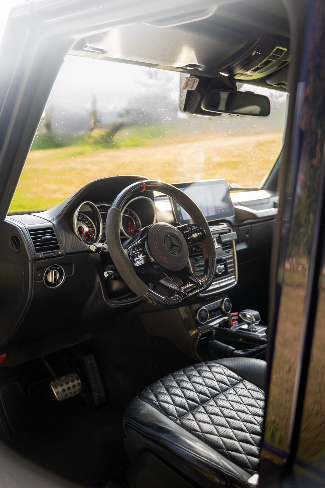Voiture avec chauffeur à Courchevel — intérieur Mercedes-AMG G63