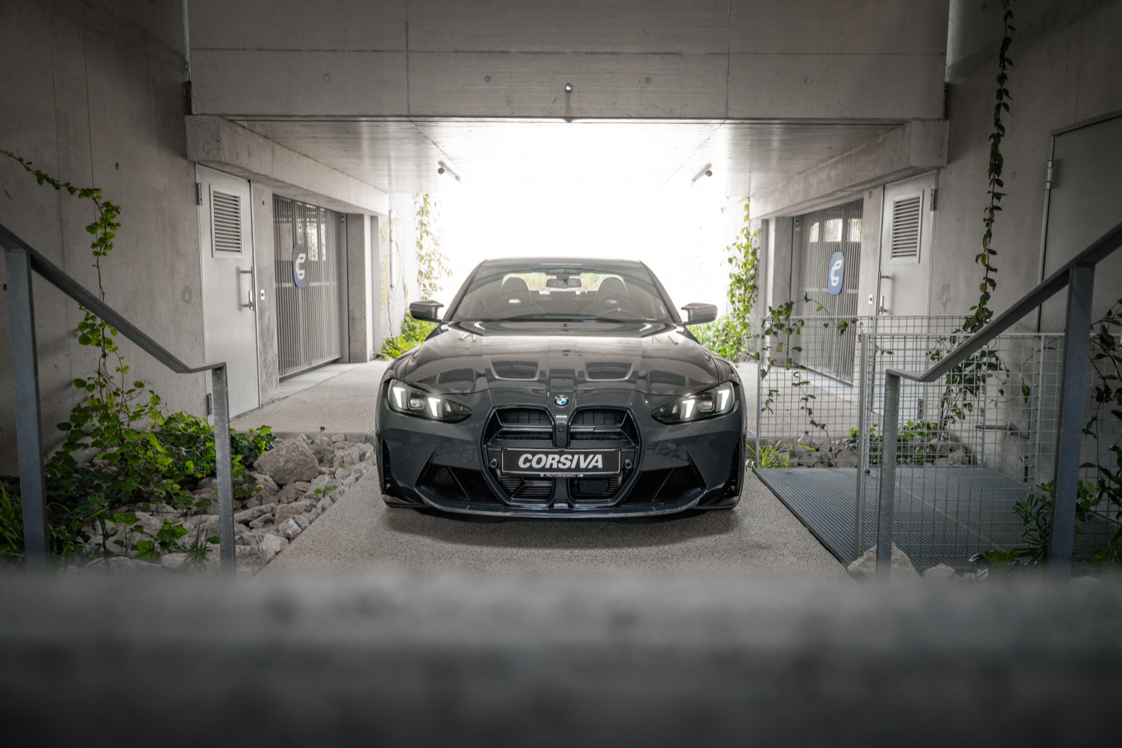 Rented BMW M3 Competition on the roads of the French Alps
